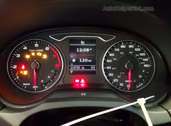 WAUCUGFF8LA096557 2020 AUDI A3 Blue Widok zestawu wskaźników