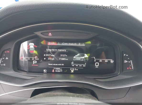 WAUD3AF20MN046697 2021 AUDI A6 White უკანა სავარძლების ხედი