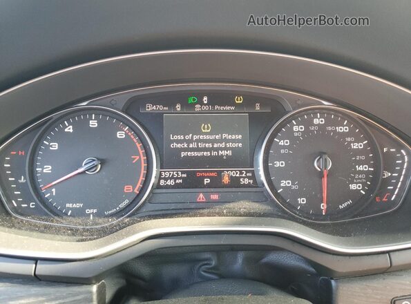 WAUDAAF40PN001609 2023 AUDI A4 White Vista del cuadro de instrumentos