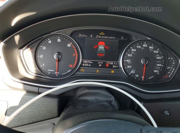 WAUDAAF46MA024637 2021 AUDI A4 Blue Вид щитка приладів