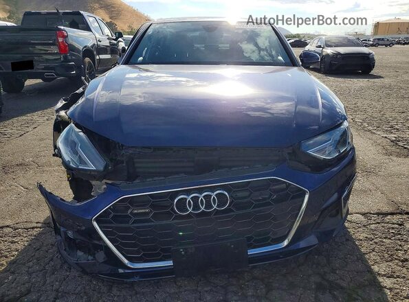 WAUDAAF46MA024637 2021 AUDI A4 Blue Вид спереду