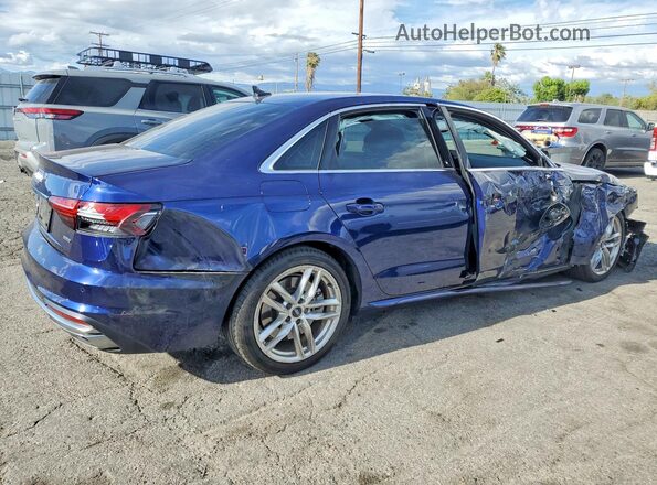 WAUDAAF46MA024637 2021 AUDI A4 Blue Задня права чверть