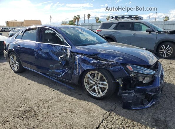 WAUDAAF46MA024637 2021 AUDI A4 Blue Передня права чверть
