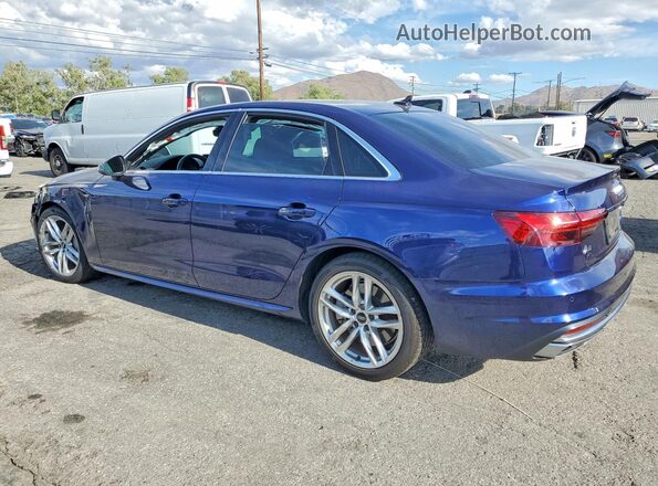 WAUDAAF46MA024637 2021 AUDI A4 Blue Задня ліва чверть