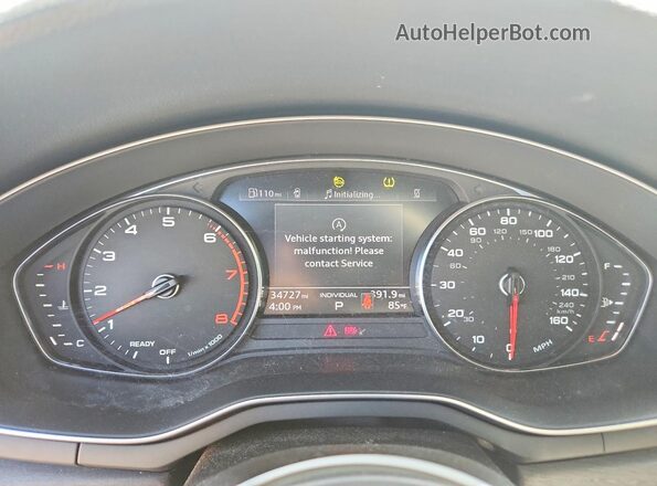 WAUDAAF4XPN022032 2023 AUDI A4 White Widok zestawu wskaźników