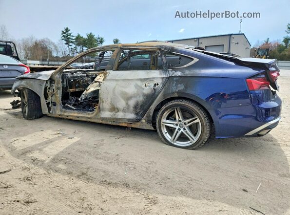 WAUDACF51MA013811 2021 AUDI A5 Blue Հետևի ձախ