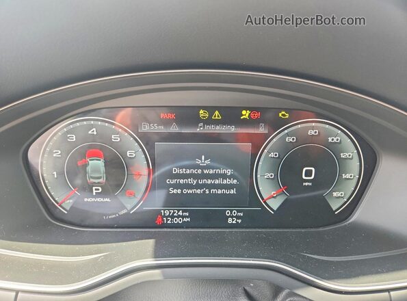 WAUDACF52SA015998 2025 AUDI A5 Gray Սարքավորումների վահանակի տեսք
