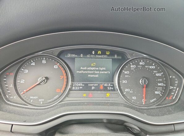 WAUDACF57RA057982 2024 AUDI A5 Black Вид щитка приладів