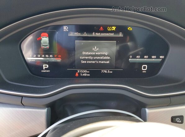 WAUDACF59SA006151 2025 AUDI A5 White Vista del cuadro de instrumentos