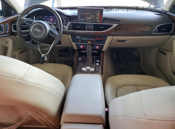 WAUDFAFCXGN096477 2016 AUDI A6 Синий Вид панели приборов