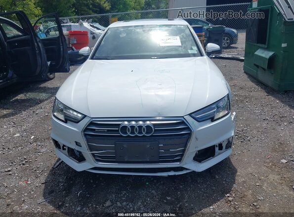 WAUDNAF40JA065183 2018 AUDI A4 White Instrument cluster view