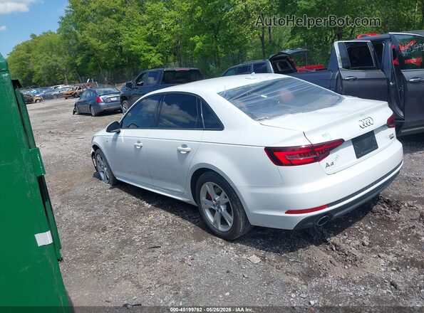 WAUDNAF40JA065183 2018 AUDI A4 White Rear left