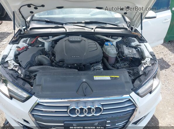 WAUDNAF40JA065183 2018 AUDI A4 White Rear view