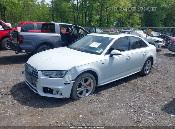 WAUDNAF40JA065183 2018 AUDI A4 White Front left