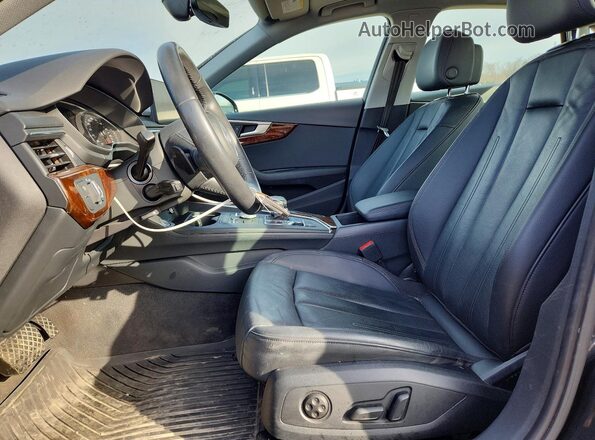 WAUDNAF40KA039815 2019 AUDI A4 Gray Вид салону спереду