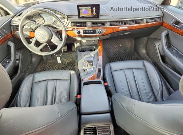 WAUDNAF40KA039815 2019 AUDI A4 Gray Вид панелі приладів