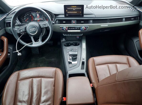 WAUDNAF44JA096422 2018 AUDI A4 White Вид панелі приладів