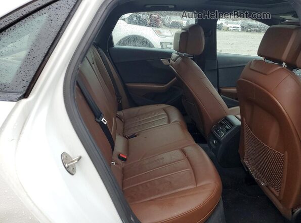 WAUDNAF44JA096422 2018 AUDI A4 White Вид задніх сидінь