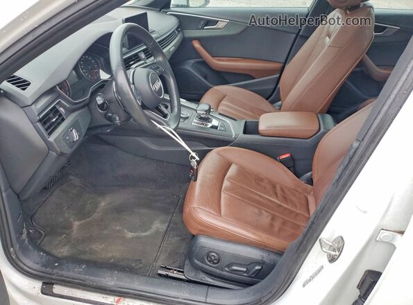 WAUDNAF44JA096422 2018 AUDI A4 White Вид салону спереду