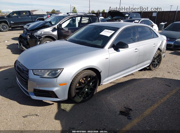 WAUDNAF45JA036990 2018 AUDI A4 Silver Առջևի ձախ երեք քառորդ տեսարան