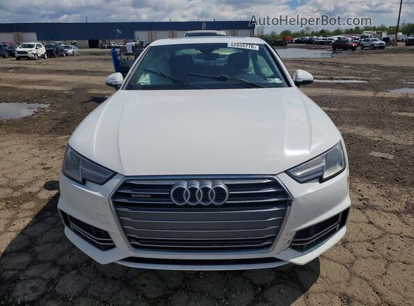 WAUDNAF45JN016327 2018 AUDI A4 White Front view