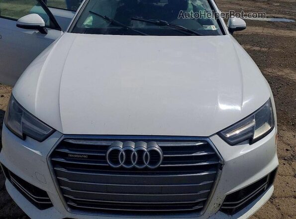 WAUDNAF45JN016327 2018 AUDI A4 White Rear interior view