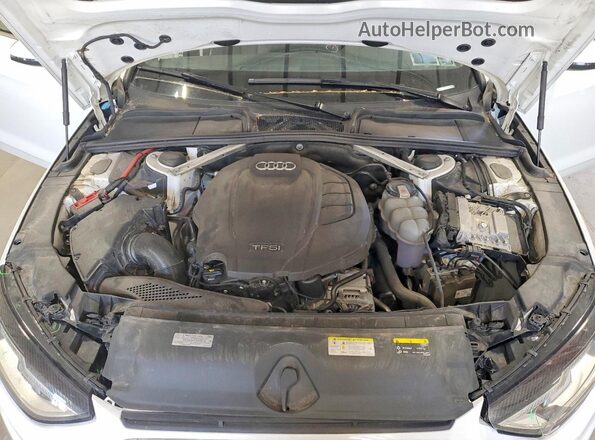 WAUDNAF45LN008599 2020 AUDI A4 White Widok wnętrza z tyłu