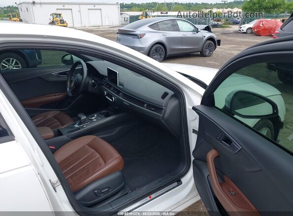 WAUDNAF47HN045709 2017 AUDI A4 White Front interior view