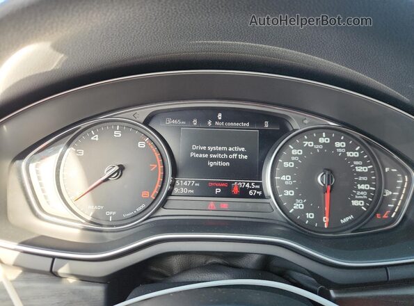 WAUDNAF47LA047525 2020 AUDI A4 White Вид щитка приладів