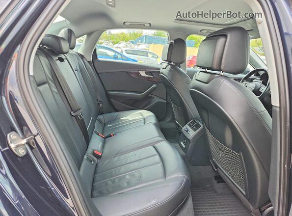 WAUDNAF48JN009825 2018 AUDI A4 Синий Вид задних сидений
