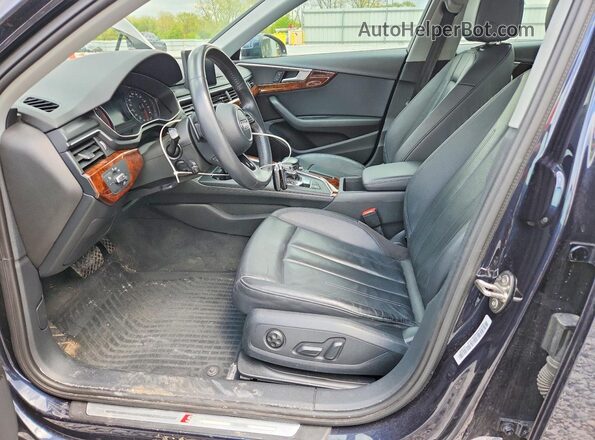 WAUDNAF48JN009825 2018 AUDI A4 Синий Вид салона спереди