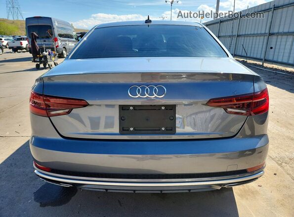 WAUDNAF4XKA044343 2019 AUDI A4 Gray Հետևի տեսք