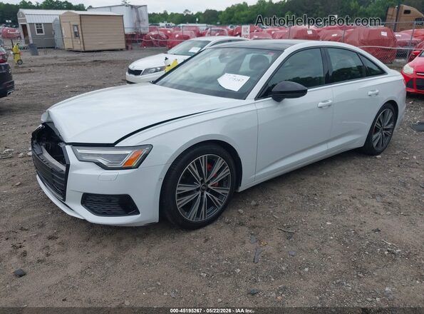 WAUE3AF23MN047167 2021 AUDI A6 White Передня ліва чверть