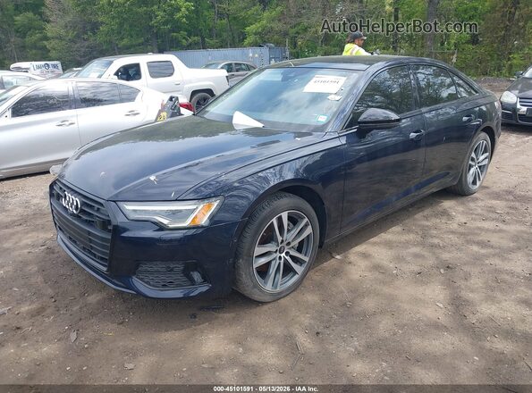 WAUE3AF29MN059016 2021 AUDI A6 Blue Передня ліва чверть