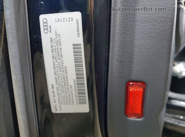 WAUE3BF23RN016207 2024 AUDI A6 Black Widok naklejki z numerem VIN