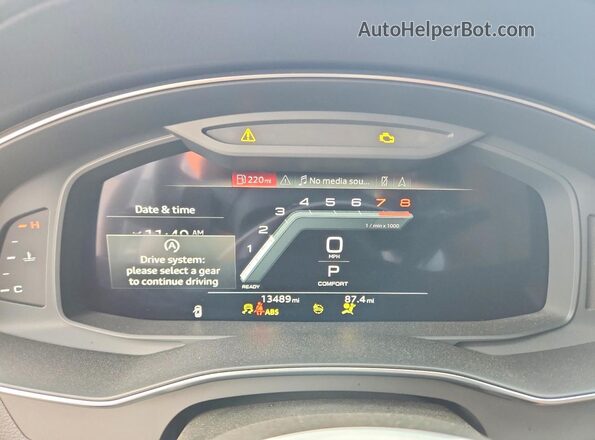 WAUE3BF24PN034003 2023 AUDI A6 Gray Вид щитка приладів