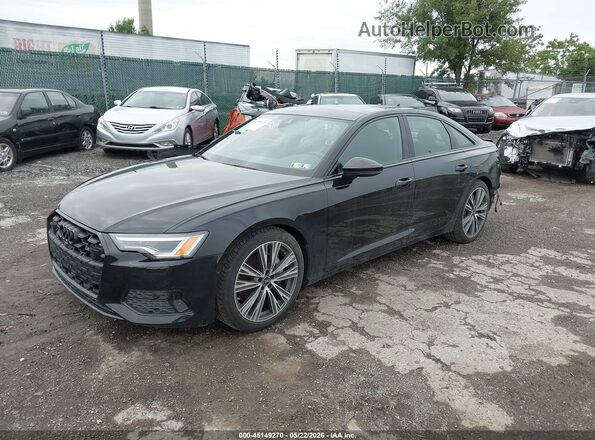 WAUE3BF28RN040941 2024 AUDI A6 Black Առջևի ձախ երեք քառորդ տեսարան