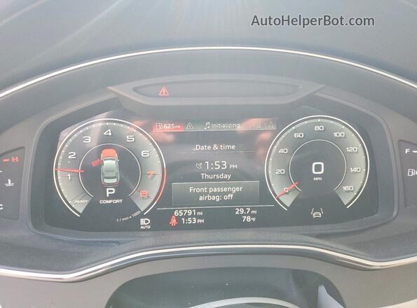 WAUE3BF29NN012771 2022 AUDI A6 Gray Widok zestawu wskaźników