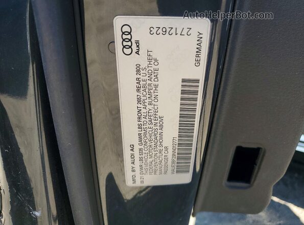 WAUE3BF29NN012771 2022 AUDI A6 Gray Widok komory silnika