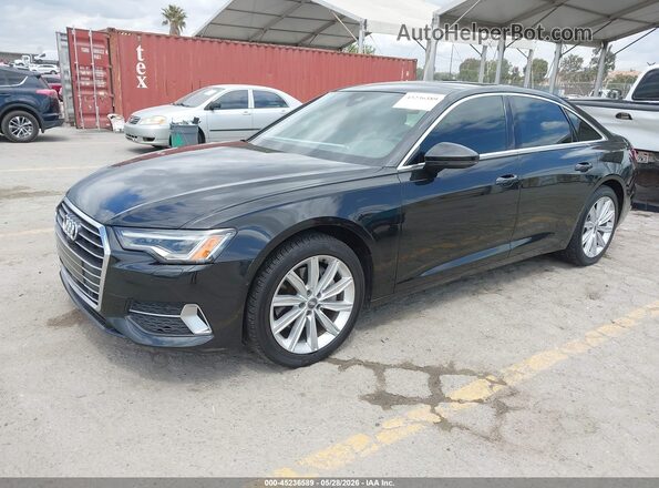 WAUE8AF22LN002026 2020 AUDI A6 Черный Передняя левая четверть