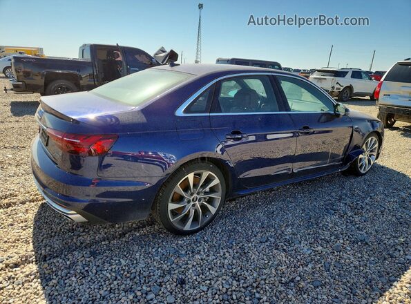 WAUEAAF43MA036443 2021 AUDI A4 Blue Trasero derecho