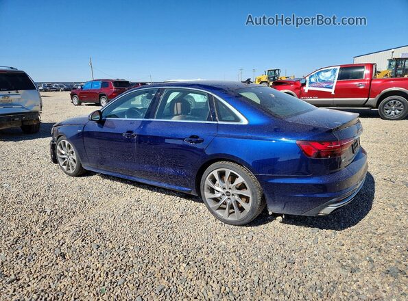 WAUEAAF43MA036443 2021 AUDI A4 Blue Trasero izquierdo
