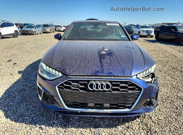 WAUEAAF43MA036443 2021 AUDI A4 Blue Vista frontal