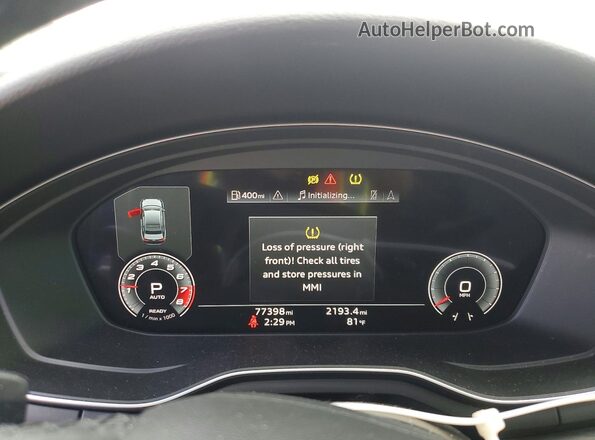 WAUEAAF46MA086317 2021 AUDI OTHER Blue Вид щитка приладів