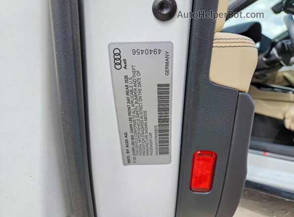 WAUEAAF47PA035512 2023 AUDI A4 White Вид підкапотного простору