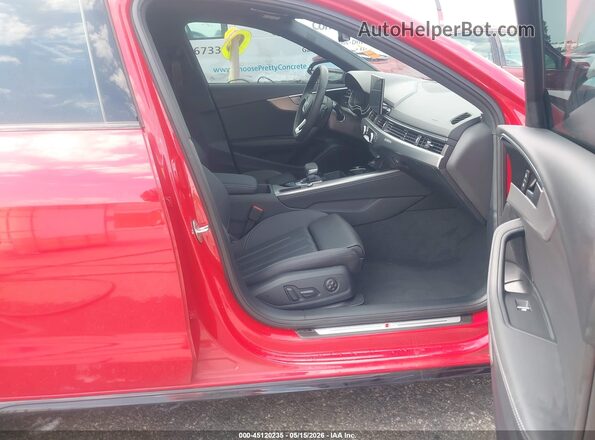 WAUEAAF47RN002487 2024 AUDI A4 Red Widok wnętrza z przodu