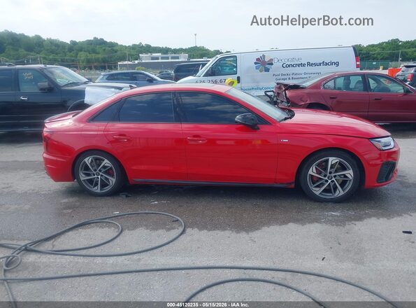 WAUEAAF47RN002487 2024 AUDI A4 Red Widok wnętrza z tyłu