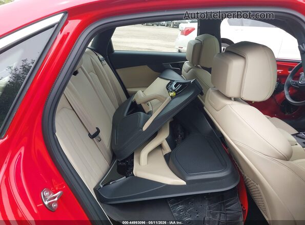 WAUEAAF49MA018920 2021 AUDI A4 Red Vista de la etiqueta del VIN