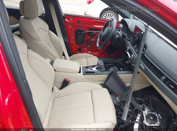 WAUEAAF49MA018920 2021 AUDI A4 Red Vista interior delantera