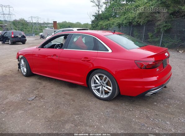 WAUEAAF49MA018920 2021 AUDI A4 Red Trasero izquierdo